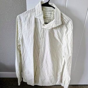 Suit Supply off-white striped dress shirt